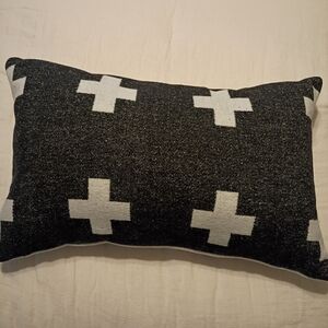 NWT Reversible Swiss Cross Pillow